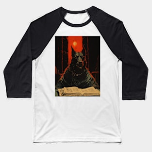 WINSTON - DARK FANTASY ART STYLE DOG FUNNY Baseball T-Shirt